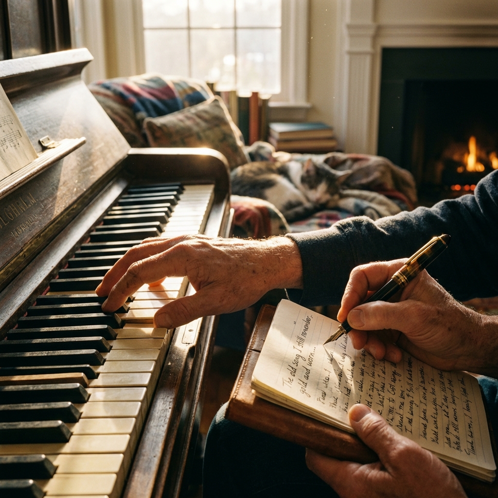 Hands creating music